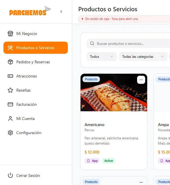 Parchemos Dashboard